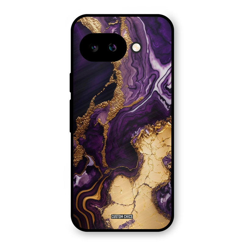 Viole Gold Google Pixel 9A Mobile Back Cover - Aesthetic PrintShield Case