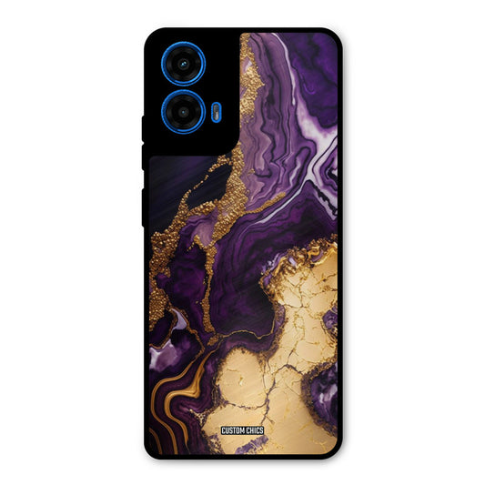 Viole Gold Moto G45 Mobile Back Cover - Aesthetic PrintShield Case