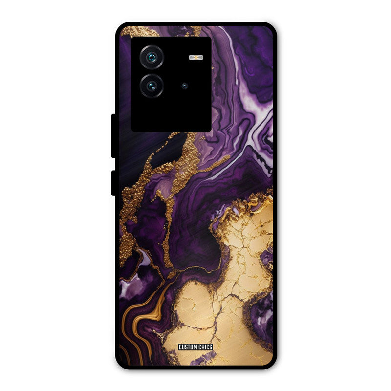 Viole Gold iQOO Neo 6 5G Mobile Back Cover - Aesthetic PrintShield Case