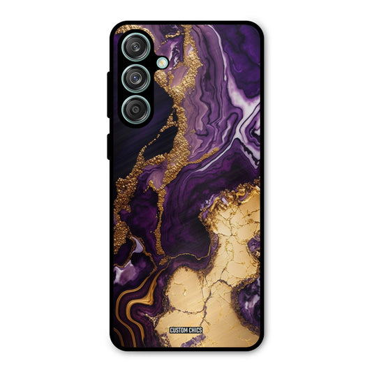 Viole Gold Samsung Galaxy M55 5G Mobile Back Cover - Aesthetic PrintShield Case