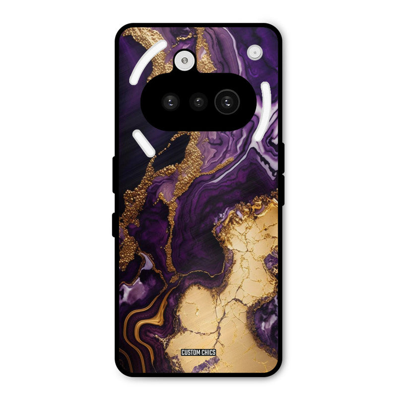 Viole Gold Nothing Phone 3A Mobile Back Cover - Aesthetic PrintShield Case