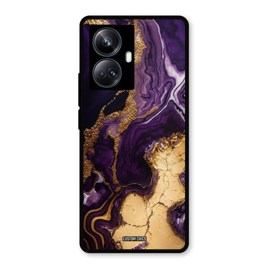 Viole Gold Realme 10 Pro Plus Mobile Back Cover - Aesthetic PrintShield Case