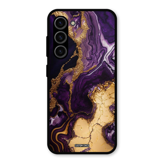 Viole Gold Samsung Galaxy S23 Mobile Back Cover - Aesthetic PrintShield Case