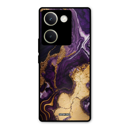 Viole Gold Vivo Y200 Pro Mobile Back Cover - Aesthetic PrintShield Case