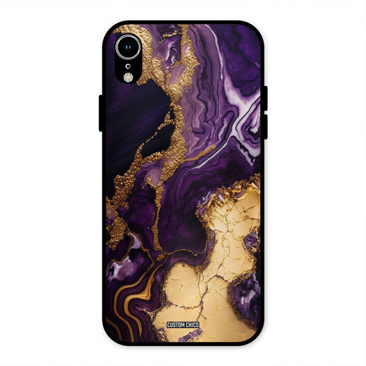Viole Gold iPhone XR Mobile Back Cover - Aesthetic PrintShield Case