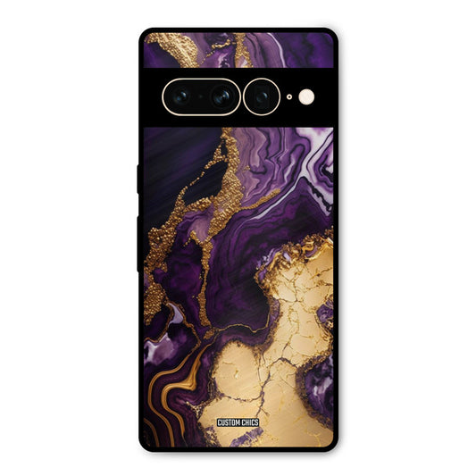 Viole Gold Google Pixel 7 Pro Mobile Back Cover - Aesthetic PrintShield Case