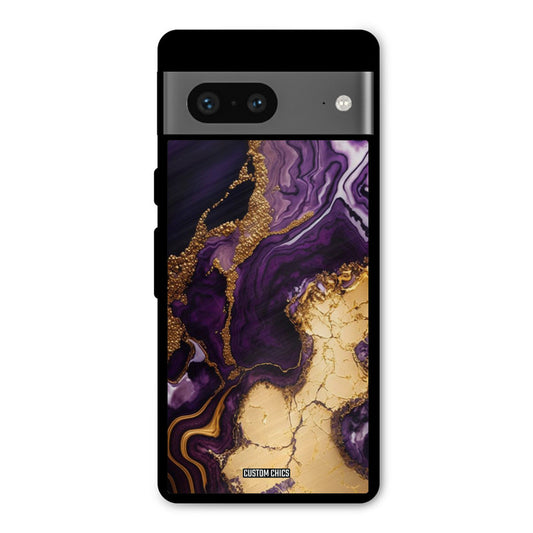 Viole Gold Google Pixel 7 Mobile Back Cover - Aesthetic PrintShield Case