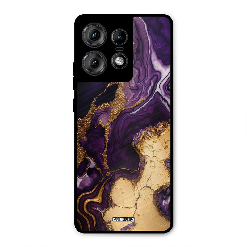 Viole Gold Motorola Edge 50 Pro Mobile Back Cover - Aesthetic PrintShield Case