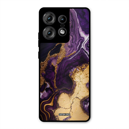 Viole Gold Motorola Edge 50 Pro Mobile Back Cover - Aesthetic PrintShield Case