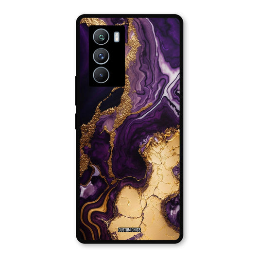 Viole Gold iQOO 9SE Mobile Back Cover - Aesthetic PrintShield Case