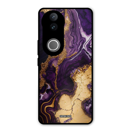 Viole Gold Vivo V50 Mobile Back Cover - Aesthetic PrintShield Case