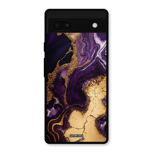 Viole Gold Google Pixel 6a Mobile Back Cover - Aesthetic PrintShield Case