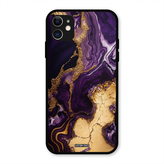 Viole Gold IPhone 11 Mobile Back Cover - Aesthetic PrintShield Case