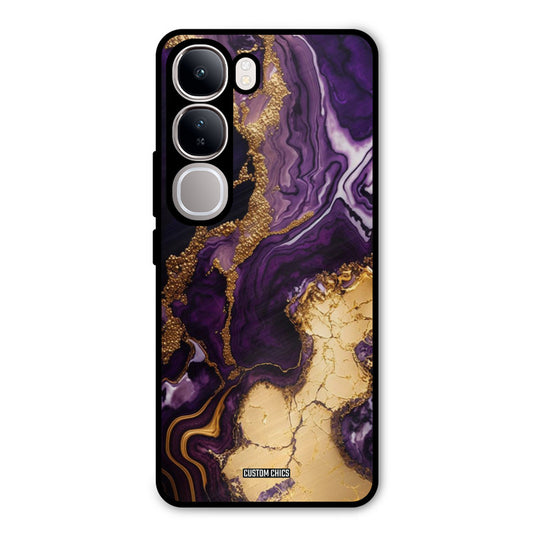 Viole Gold Vivo Y300 Mobile Back Cover - Aesthetic PrintShield Case