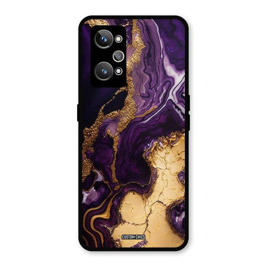 Viole Gold Realme GT 2 Mobile Back Cover - Aesthetic PrintShield Case