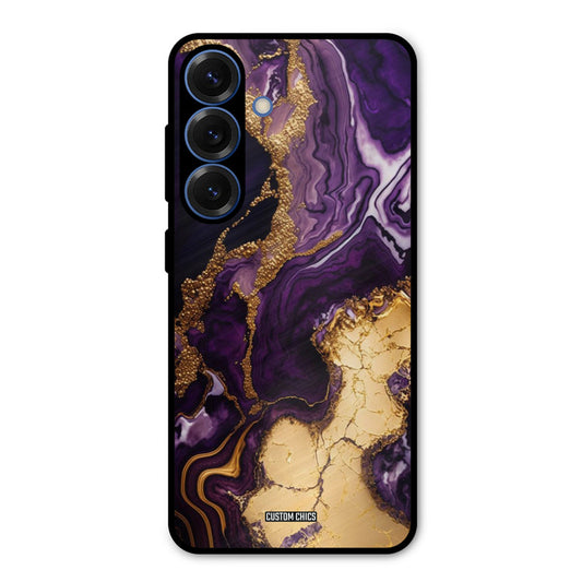 Viole Gold Samsung Galaxy S25 Mobile Back Cover - Aesthetic PrintShield Case