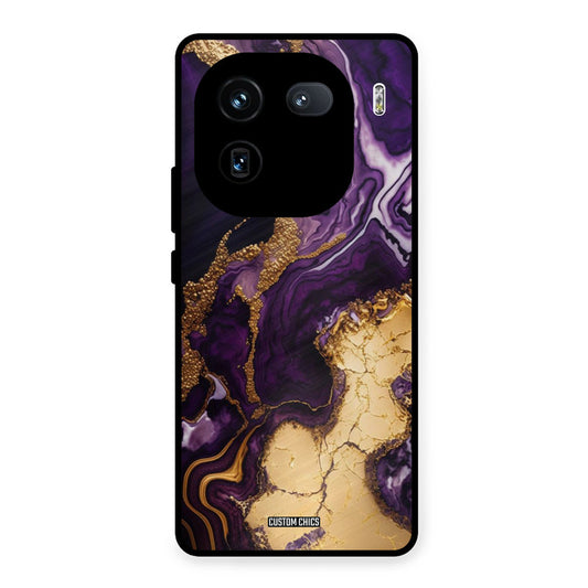 Viole Gold iQOO 12 Mobile Back Cover - Aesthetic PrintShield Case