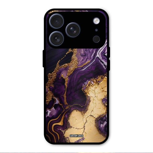 Viole Gold iPhone 17 Pro Max Mobile Back Cover - Aesthetic PrintShield Case