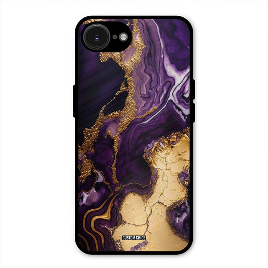 Viole Gold iPhone 16e Mobile Back Cover - Aesthetic PrintShield Case
