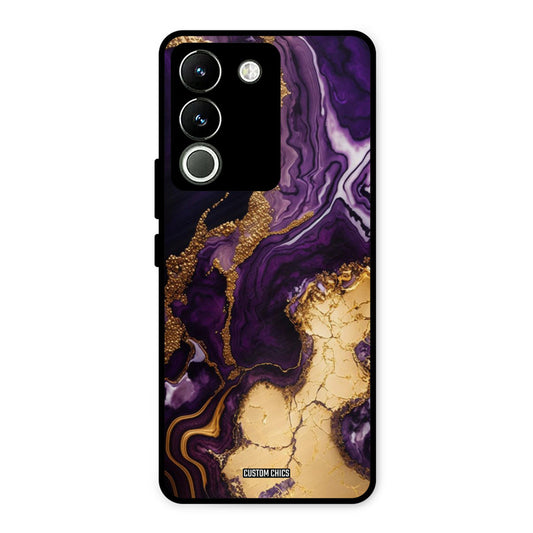 Viole Gold Vivo Y200 Mobile Back Cover - Aesthetic PrintShield Case