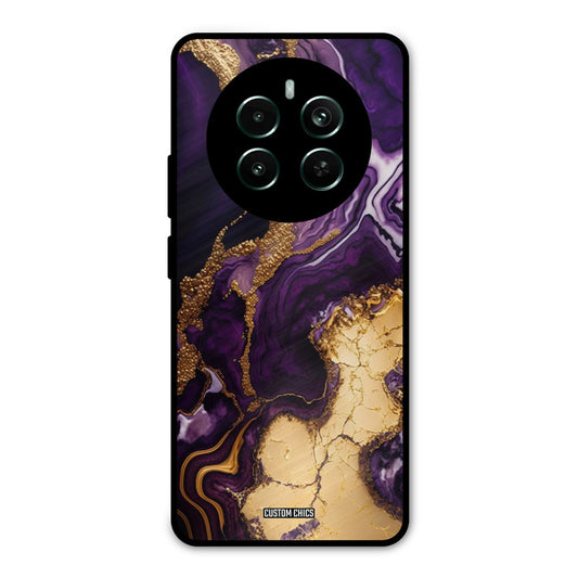 Viole Gold Realme 12 Plus Mobile Back Cover - Aesthetic PrintShield Case