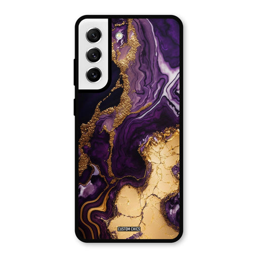 Viole Gold Samsung Galaxy S21 FE 5G Mobile Back Cover - Aesthetic PrintShield Case
