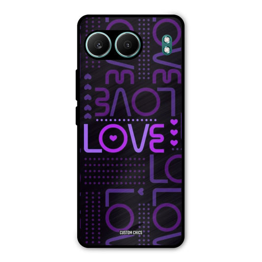 Violet Love OnePlus Nord 4 Mobile Back Cover - Typography PrintShield Case