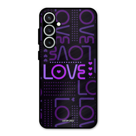 Violet Love Samsung Galaxy S23 Mobile Back Cover - Typography PrintShield Case