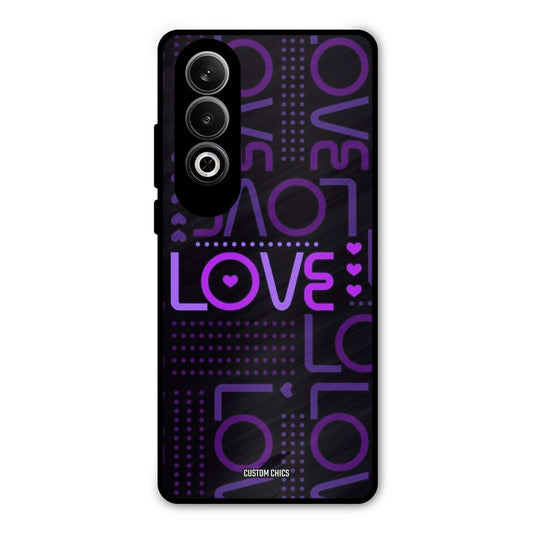 Violet Love OnePlus Nord CE4 Mobile Back Cover - Typography PrintShield Case