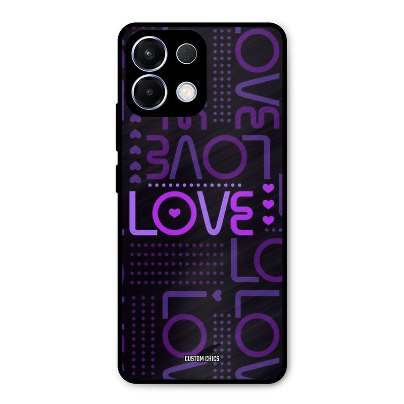 Violet Love Oppo K13 5G Mobile Back Cover - Typography PrintShield Case