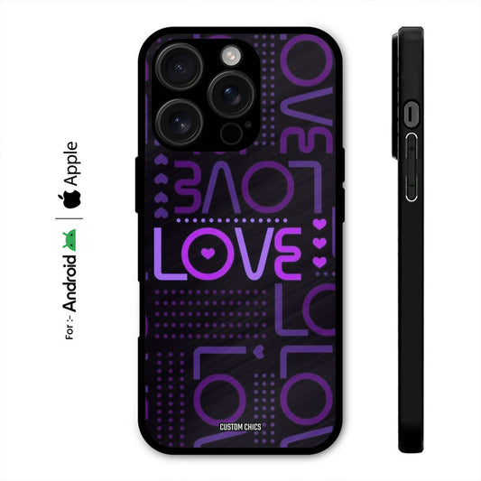 Violet Love Case – Premium PrintShield Mobile Cover