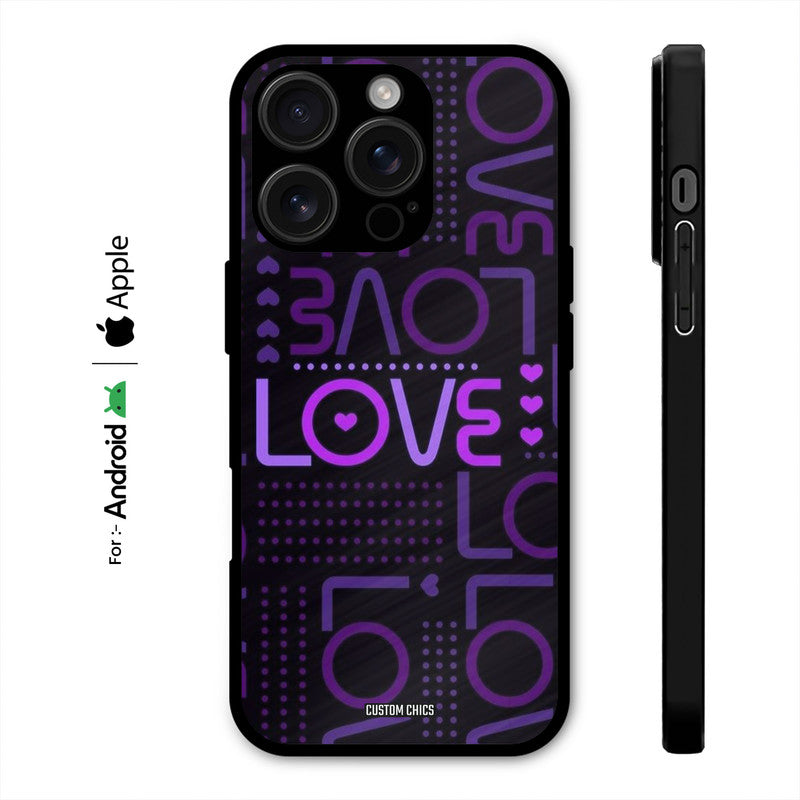 Violet Love Case – Premium PrintShield Mobile Cover
