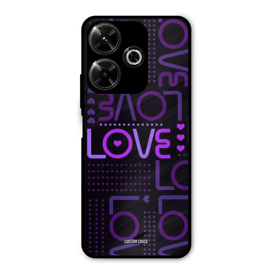 Violet Love Redmi 13 5G Mobile Back Cover - Typography PrintShield Case