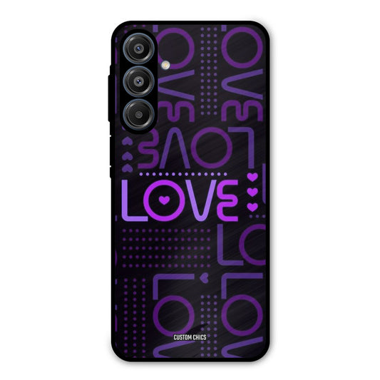 Violet Love Samsung Galaxy A16 5G Mobile Back Cover - Typography PrintShield Case
