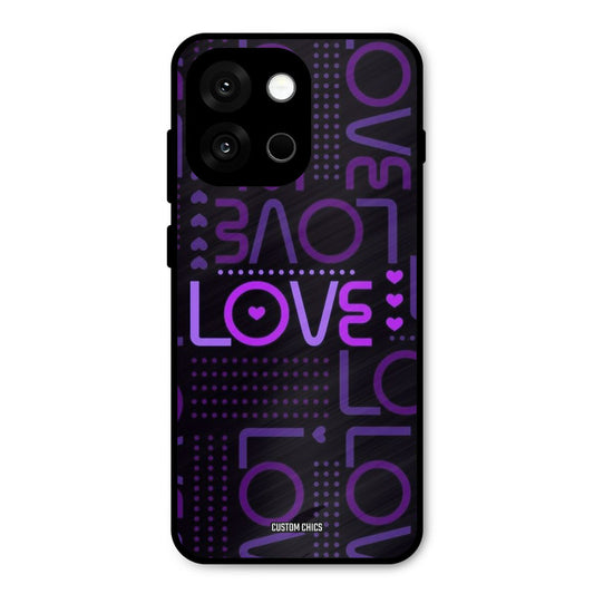 Violet Love Oneplus 13s Mobile Back Cover - Typography PrintShield Case