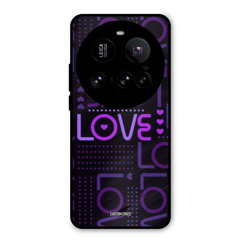 Violet Love Xiaomi Mi 15 Ultra Mobile Back Cover - Typography PrintShield Case