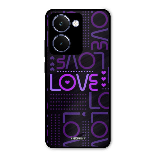 Violet Love Realme P3 Ultra Mobile Back Cover - Typography PrintShield Case