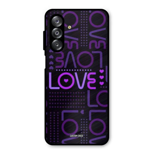 Violet Love Samsung Galaxy A26 Mobile Back Cover - Typography PrintShield Case