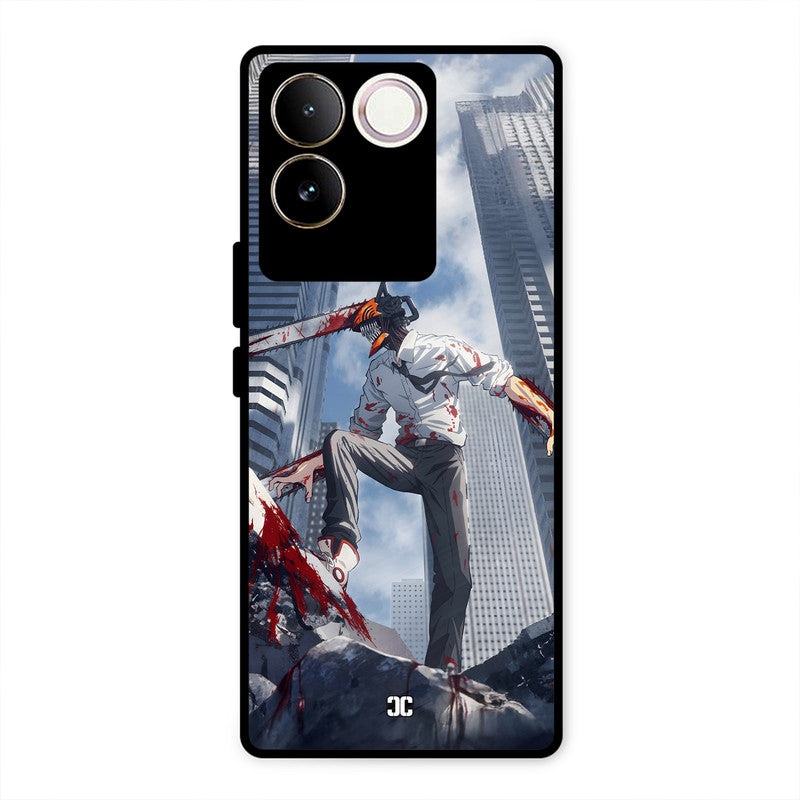 Denji Fighting Vivo T2 Pro Mobile Back Cover - Anime PrintShield Case