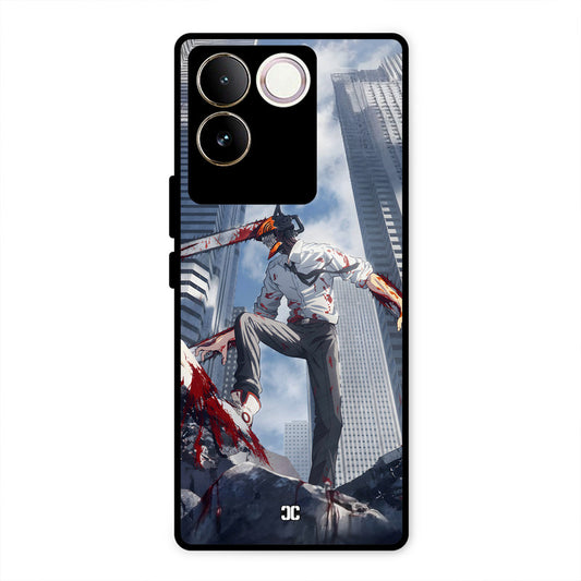 Denji Fighting Vivo T2 Pro Mobile Back Cover - Anime PrintShield Case