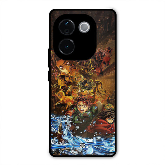 Demon Slayers Vivo T3 Pro Mobile Back Cover - Anime PrintShield Case