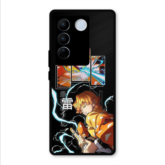 Aggressive Zenitsu Vivo V27 Pro Mobile Back Cover - Anime PrintShield Case