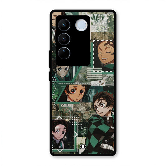 Tanjiro Thoughts Vivo V27 Pro Mobile Back Cover - Anime PrintShield Case