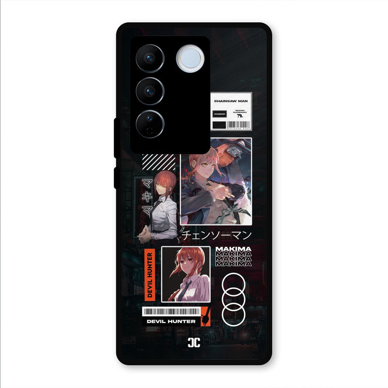 Devil Hunter Makima Vivo V27 Pro Mobile Back Cover - Anime PrintShield Case