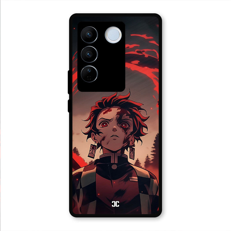 Raging Tanjiro Vivo V27 Pro Mobile Back Cover - Anime PrintShield Case