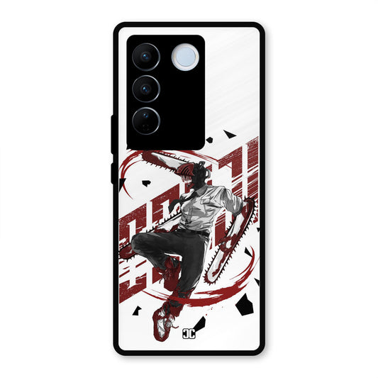 Chainsawman Typo Vivo V27 Pro Mobile Back Cover - Anime PrintShield Case