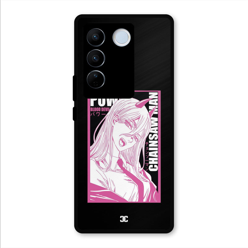 Blood Devil Power Vivo V27 Pro Mobile Back Cover - Anime PrintShield Case