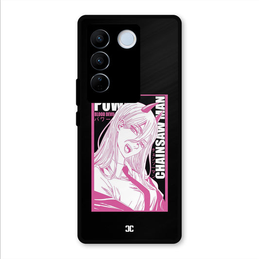 Blood Devil Power Vivo V27 Pro Mobile Back Cover - Anime PrintShield Case