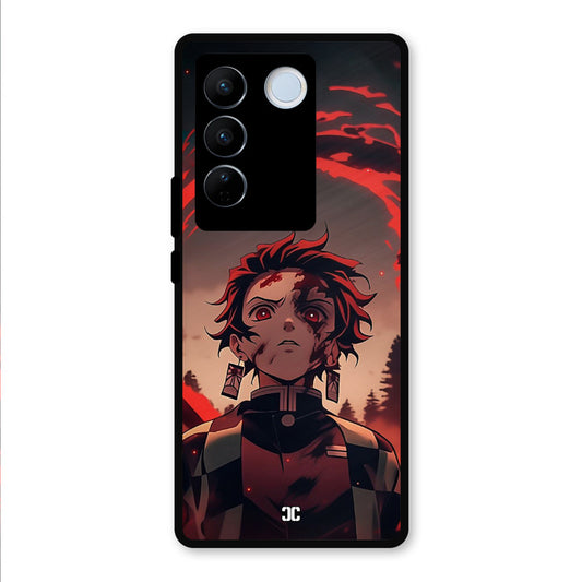 Raging Tanjiro Vivo V27 Mobile Back Cover - Anime PrintShield Case
