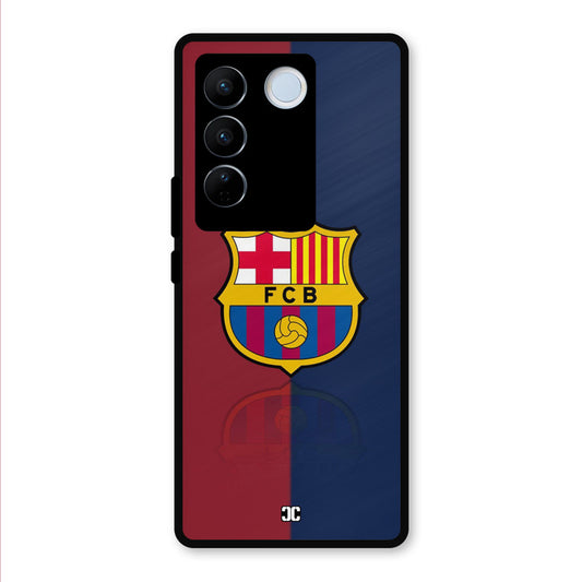 Barcelona Logo Vivo V27 Mobile Back Cover - Sports PrintShield Case